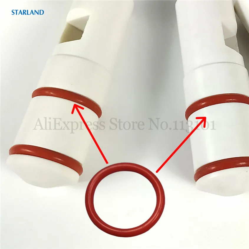 1 조각 작은 O 씰링 링 예비 부품 외경 29mm 밸브로드 용 적색 가스켓 BQL 소프트 아이스크림 기계 액세서리