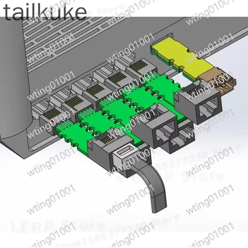 for RJ45 Gigabit Ethernet Testing Adapter Board High Speed Network Port Connector Fixture for Cable Verification and Signal