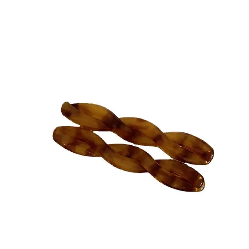 مشابك شعر نسائية عتيقة الطراز رومانسية من الأسيتات للفتيات مشابك جانبية عصرية إكسسوارات شعر غطاء رأس زينة شعر