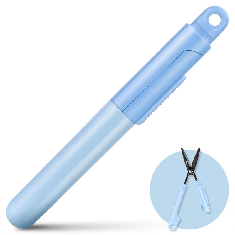 Nette faltbare Schere tragbare Anti-Stick für Kinder Aldult handgemachte Unboxing Papier Schneiden Mini Utility Messer Büro Schreibwaren