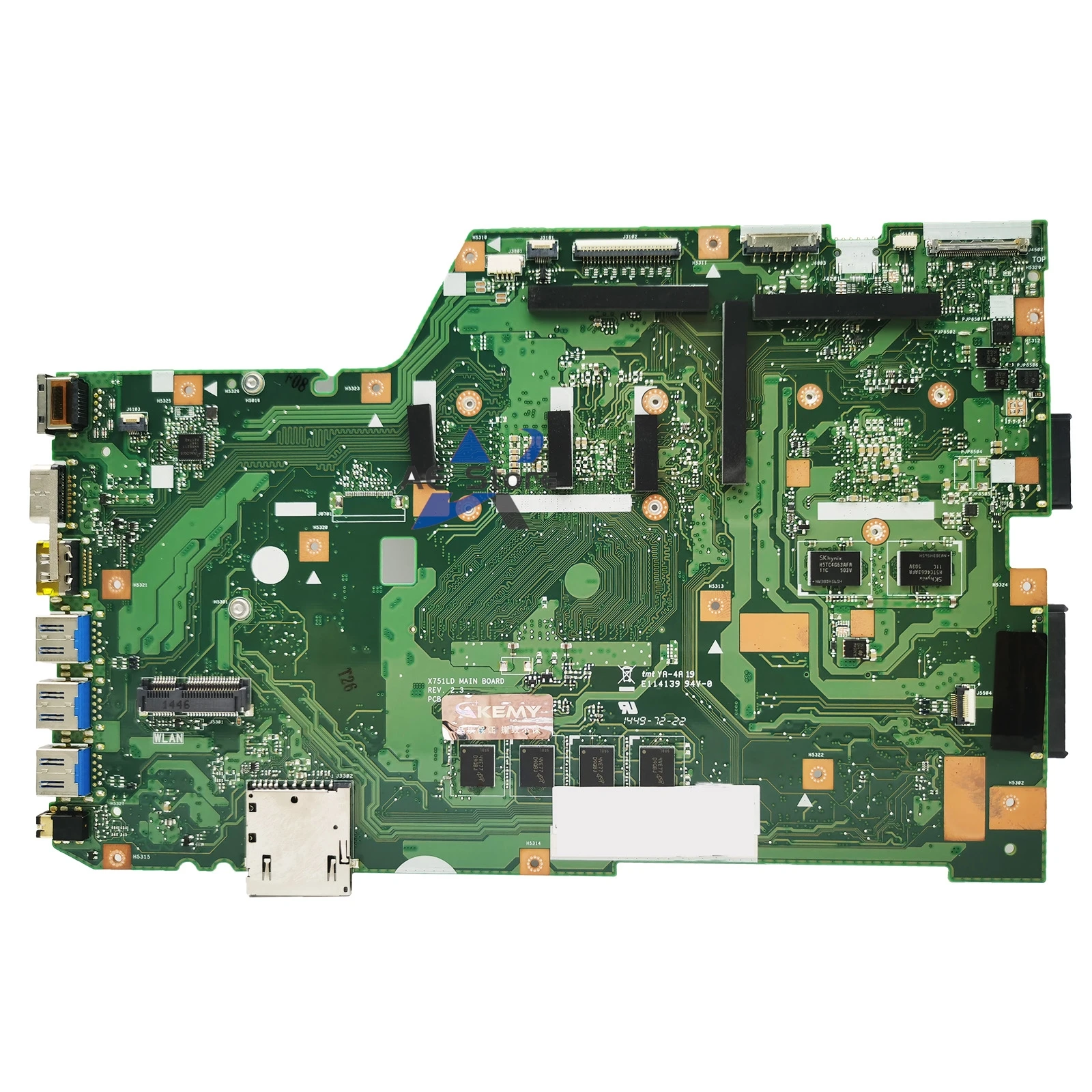 X751LD Mainboard For ASUS X751LA K751LD F751LDV X751LDV X751LJ X751LB X751LN Laptop Motherboard I3 I5 I7 4th Gen PM 4GB