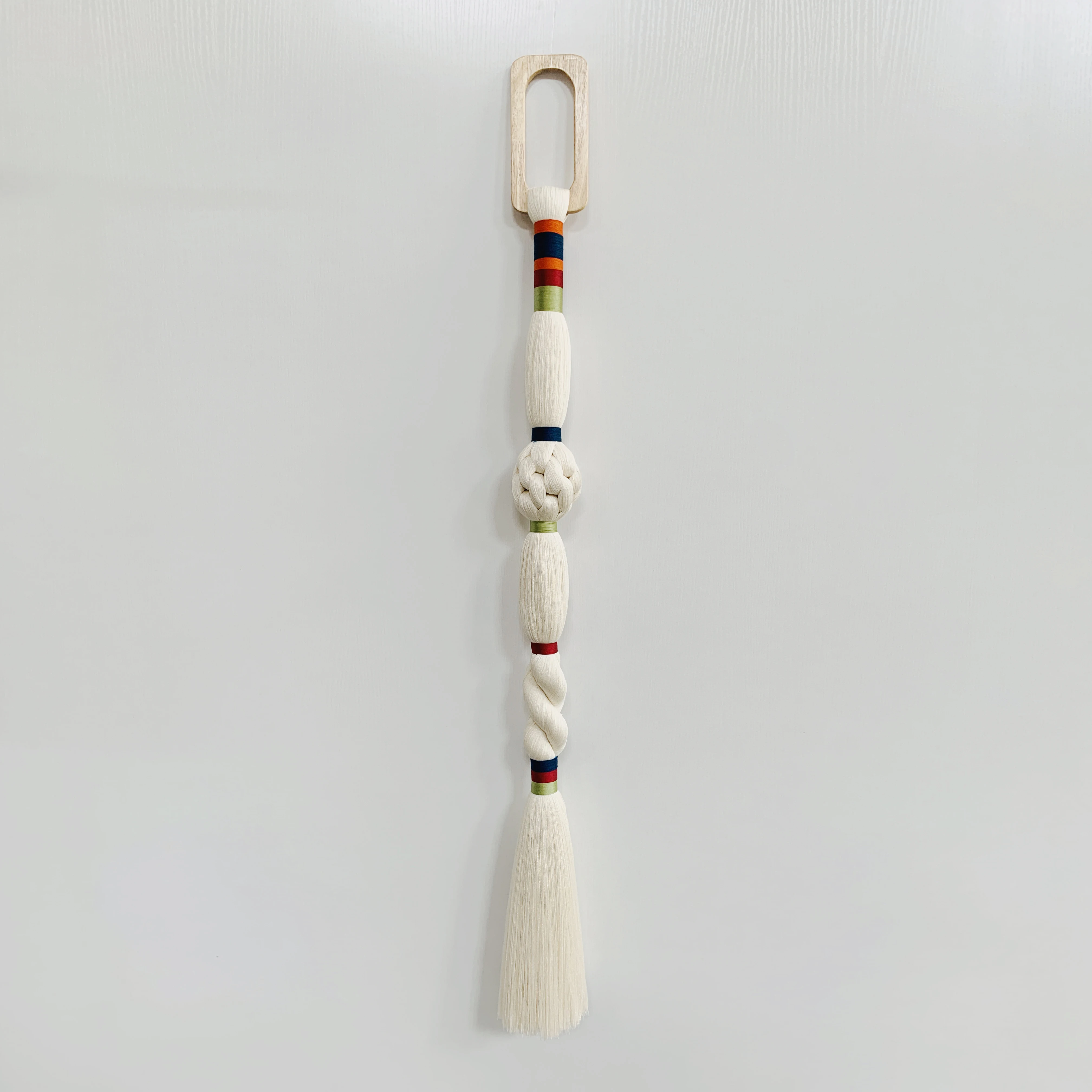 #￥BespokeTextile ArtMinimalistic Fiber Tassel Tapestry Lamp Covers & Shades Contemporary Style for Macramé Para Plantas Exterior