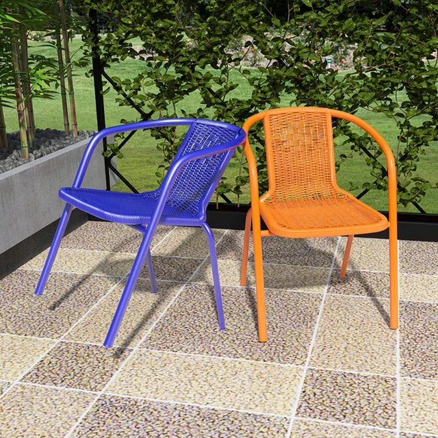 Plastic Chairs Rattan Outdoor Furniture Wicker Garden Terrace Aluminium Casting Chair Offers Bamboo Balcony Salin Rocking