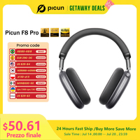 Picun F8 Pro ANC Wireless Headphones Head Tracking 3D Spatial Audio -52dB ANC HIFI Bluetooth Headset ENC HD Mic Low-Latency APP