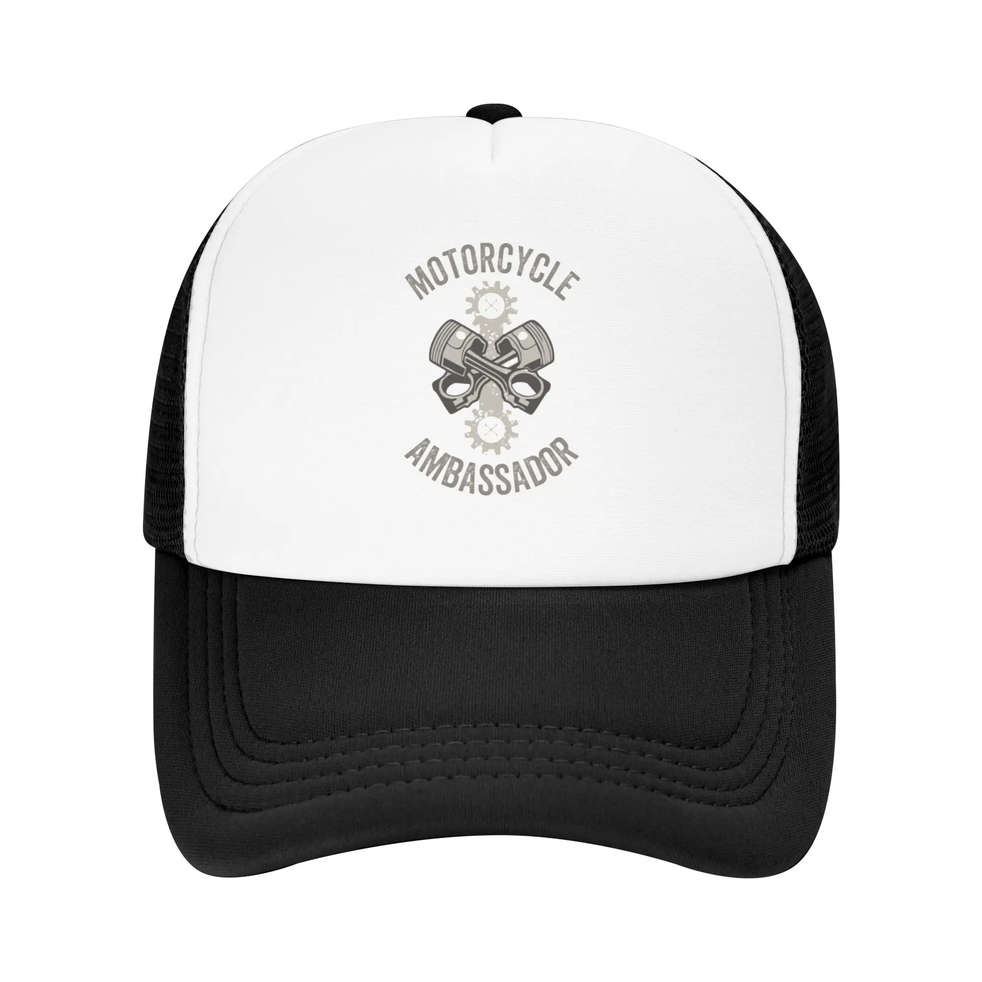 Casquette de baseball en maille Fashion Motorcycle Ambassador, idéale pour les visages longs, casquette pour femme