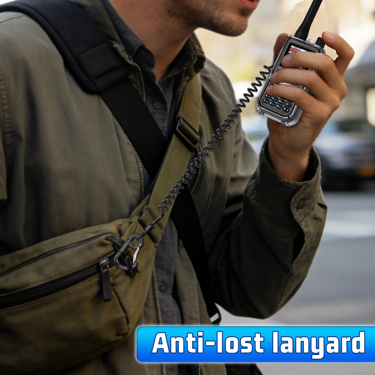ABBREE Transparente Walkie-Talkie-Schutzhülle aus TPU-Material, sturzsicherer Schutz, staubdicht, nur für UV-5R Mini-Radio – Detail 9