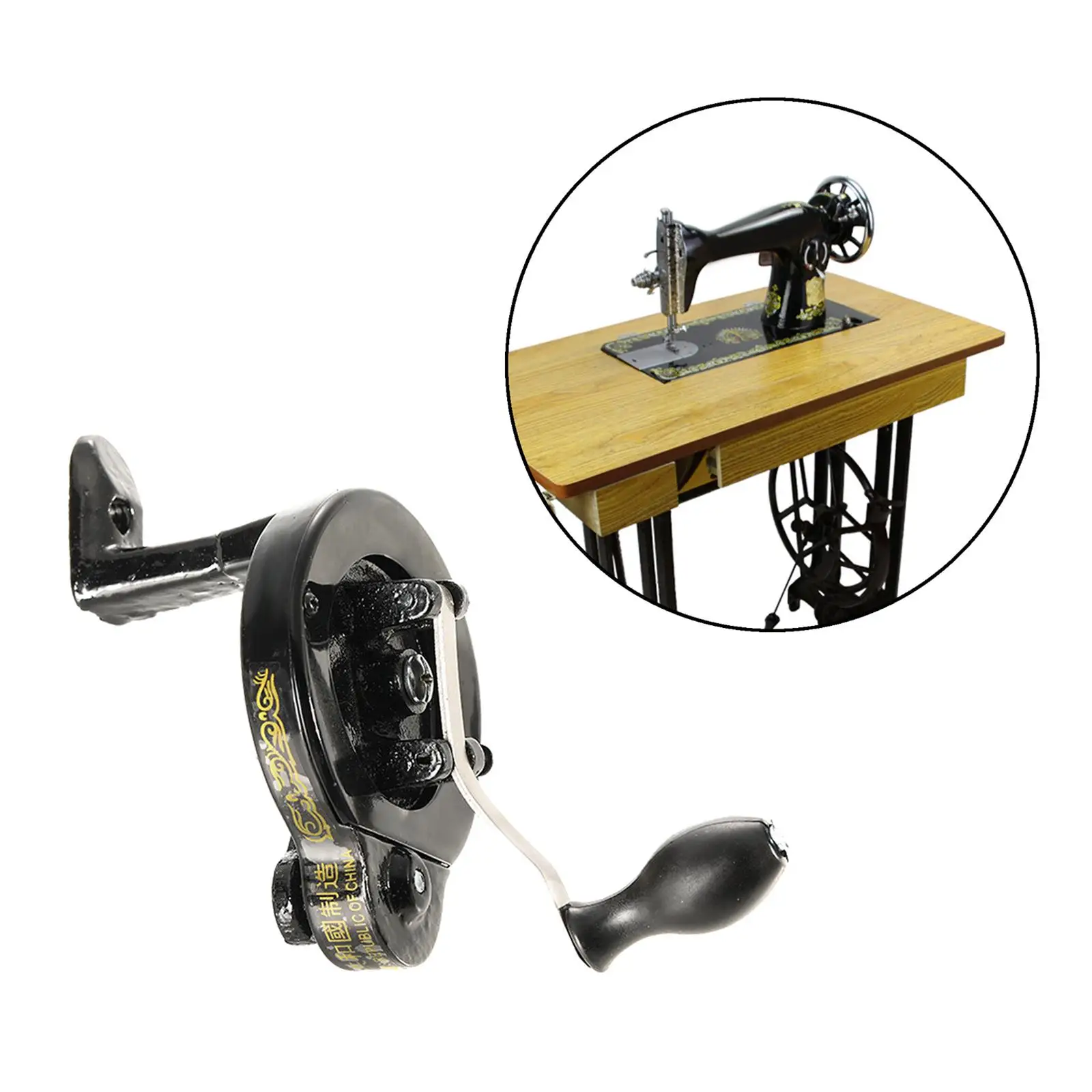 Household Sewing Machine Hand Crank Handcrank Needles Crafts Parts Replace