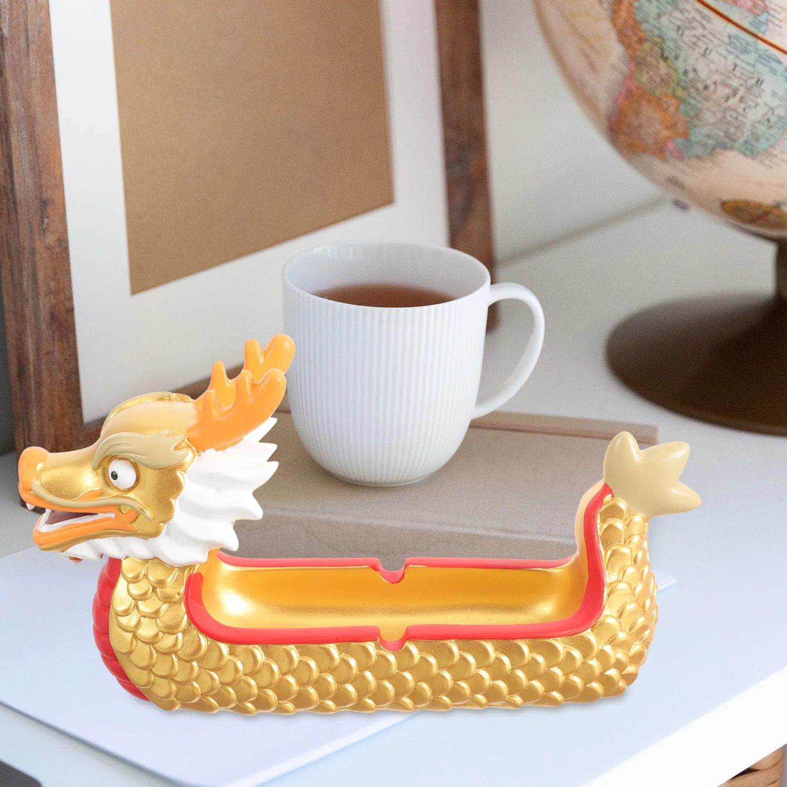 

Ash Trays Indoor Ashtray Decor Dragon Shelf Decoration Office Decorative Ornament Table