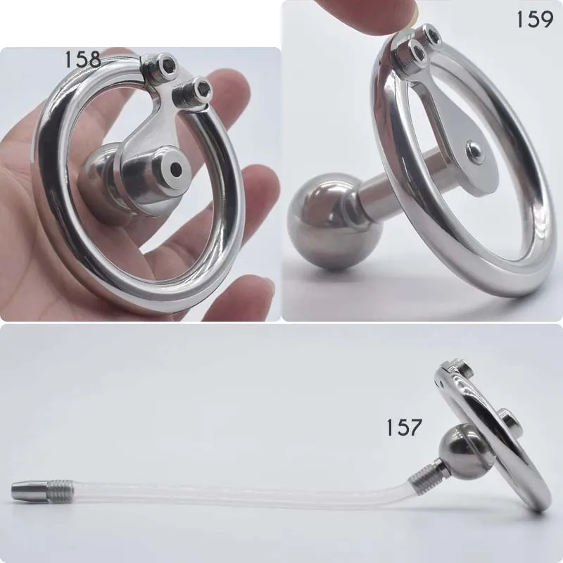 Small Negative Cock Cage Fu Fu Sissy Chastity Inverted Male Chastity Cage Chastity Belt Penis Rings Metal BDSM Sex Toy 성인용풍 남성용품