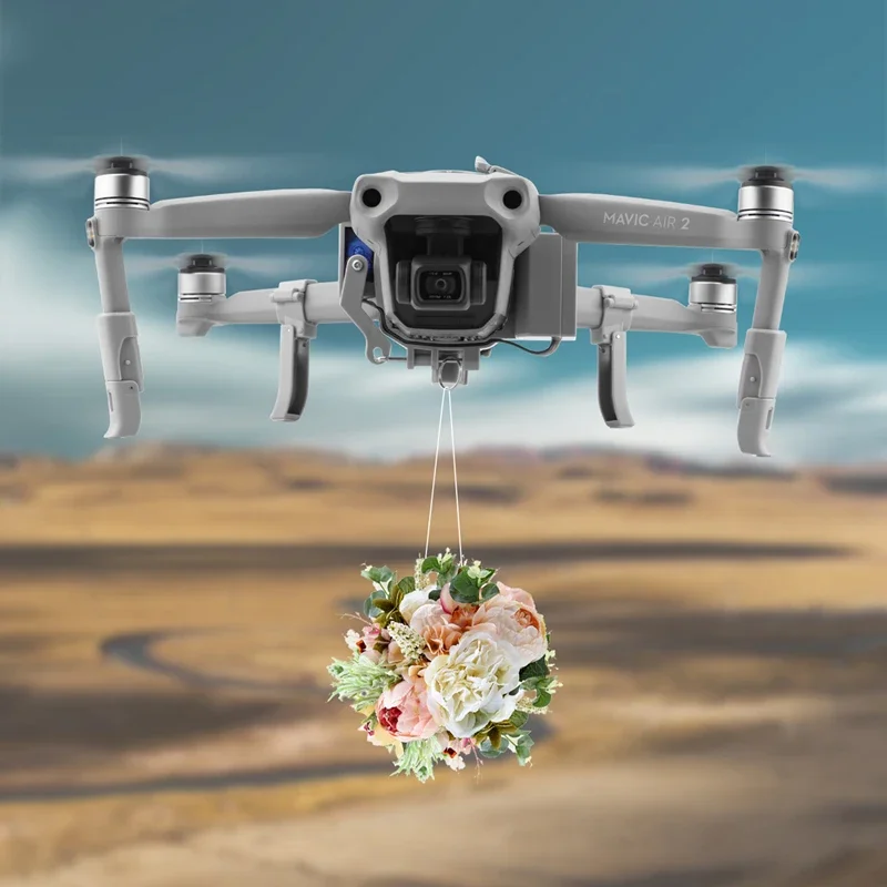 Airdrop System for DJI Mavic Pro/2/3/AIR 2/MINI 1/2/SE/MINI 3 Drone Fishing Bait Wedding Ring Gift Deliver Life Rescue Thrower