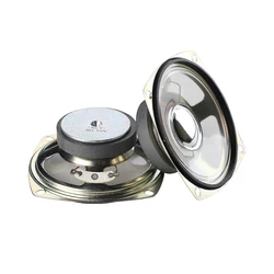 2Pcs 3 Inch 78MM 8 Ohm 5W Square Speaker Midrange Waterproof Transparent Film For Voice Broadcast DIY Bluetooth Loudspeaker