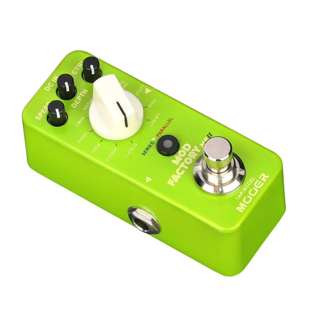 MOOER Electric Guitar Effect Pedal Mod Factory MKII Multi Modulation Pedal 11 Modulation Effects Tap Tempo Control True Bypass