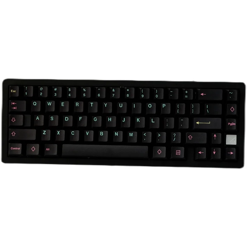 Gmk miami noite 120 teclas keycaps pbt tintura sublimação teclado mecânico cherry perfil para mx switch caber 61/64/68/87/96/104/108