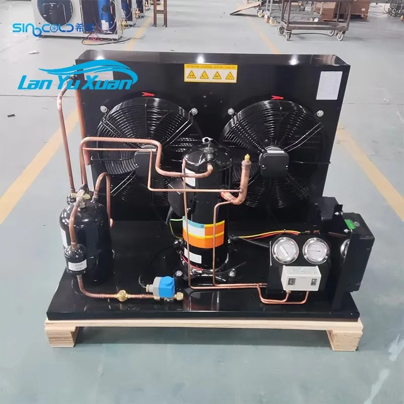 

6HP Refrigeration Scroll Compressor YM102E7G-100 Condensing Unit for Cold Room Storage Blast Freezer R404A 220V 3PH 60HZ