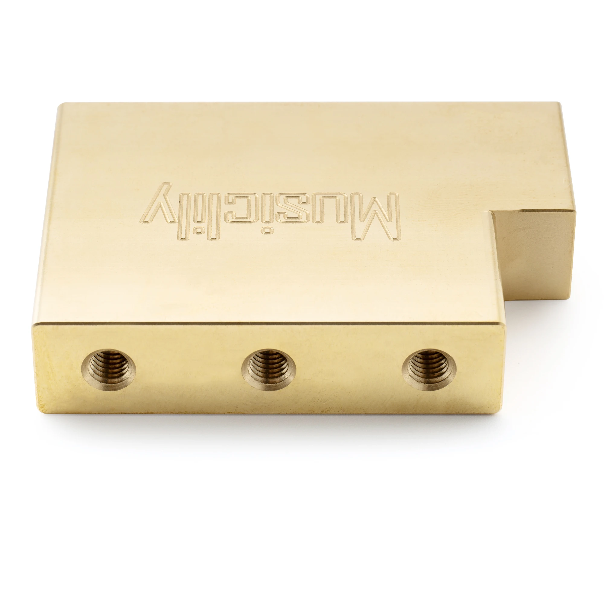 Musiclily Ultra Vollmassiver L-förmiger Tremolo-Block aus Messing/Stahl für E-Gitarren mit Floyd Rose Locking Tremolo-Brücke – Detail 30