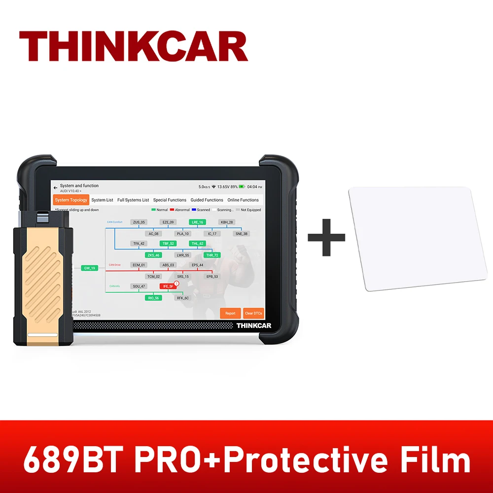 THINKCAR THINKSCAN 689BT PRO Auto OBD2 Scanner J2534 Pass-Thru Topologie Mapping 34 Reset Auto Diagnosetool CANFD Levenslang Gratis