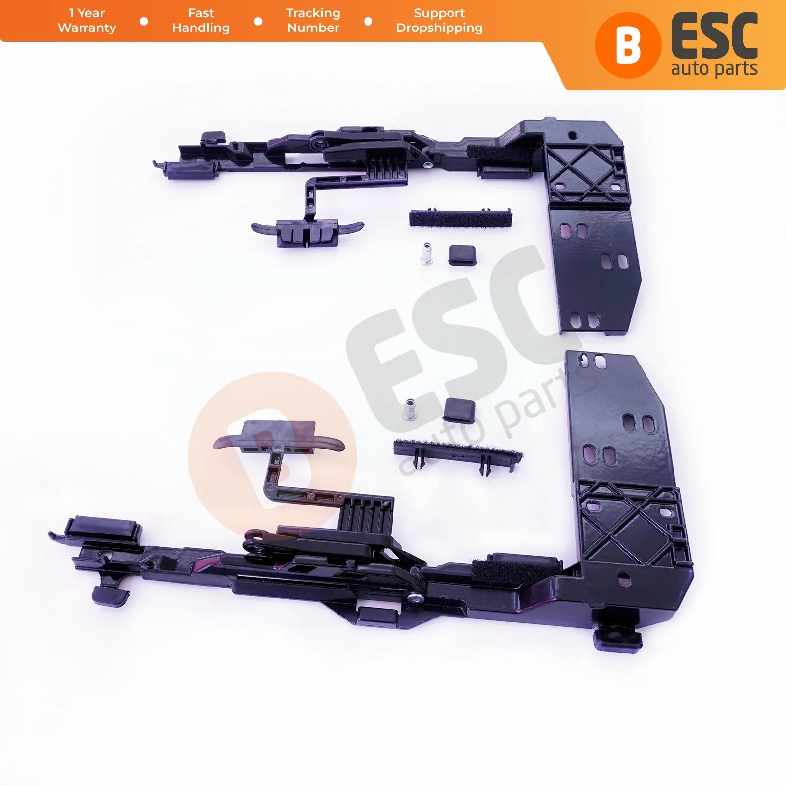 

ESC Auto Parts ESR23 Sunroof Holder Lifting Angle Hatch Runners Repair Kit 1247820512 for Mercedes W124 S124 190 W201