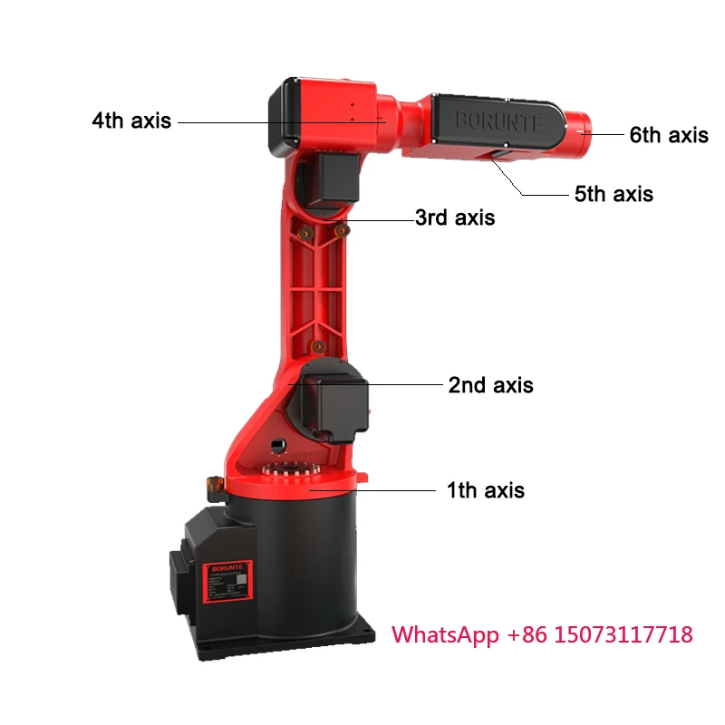 Easy Operation 5KG Payload Six-Axis Articulated Industrial Robot Arm for Lightweight Products Grinding Sanding Welding Spraying