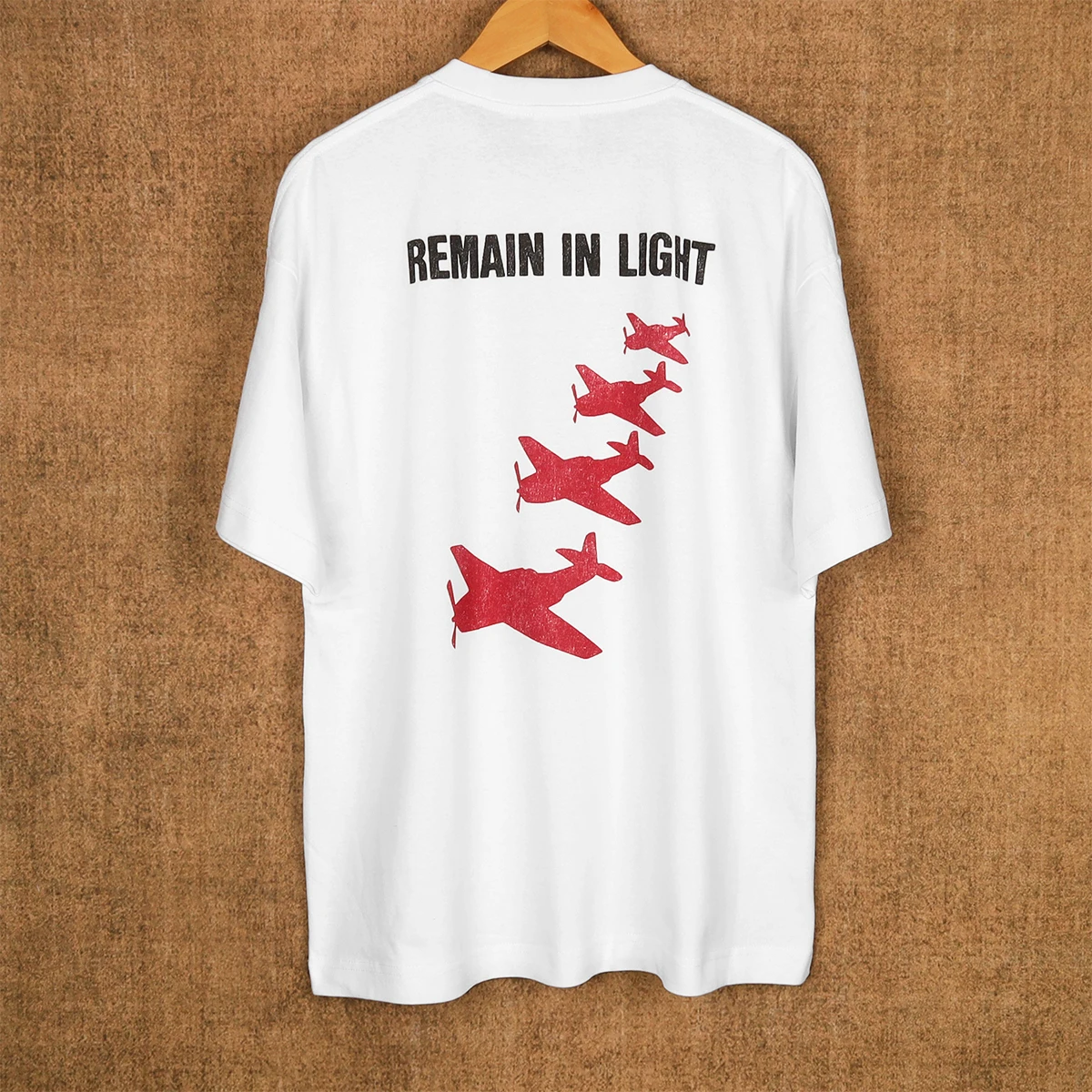Eraserheads × Remain In Light Tシャツ Camiseta Talking Heads Remain In Light, Camiseta de Algodão Retrô