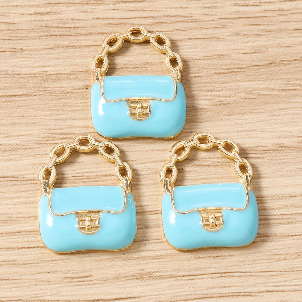 Tusember 10 Stück Niedliche Kristall-Lippen Handtaschen-Schuh-High-Heel-Anhänger für Halsketten Ohrringe Armbänder Bastelbedarf – Detail 17