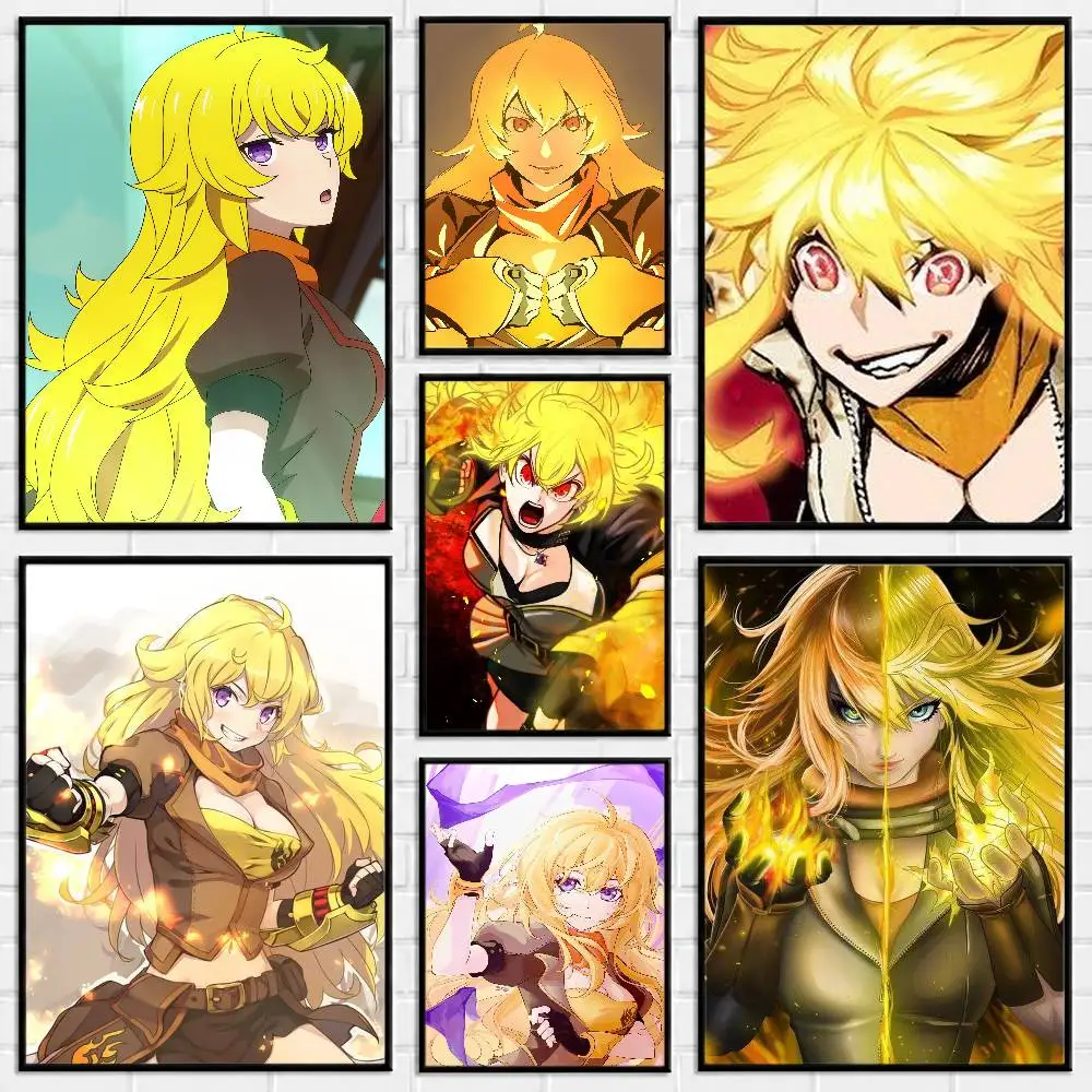 RWBY ICE Queendom Yang Xiao Long Poster Versatile HD Waterproof Wall Art Self-Adhesive Decor for Any Space Ideal Gift