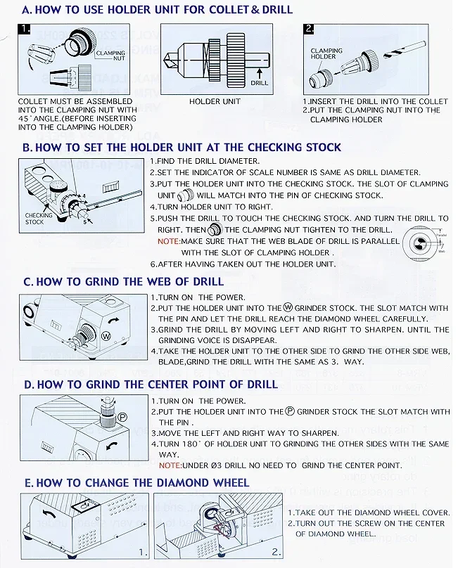 Precisieboorslijper VDG-13A Hoekpunt 2-13Mm Kleine Boorslijper Slijper #5