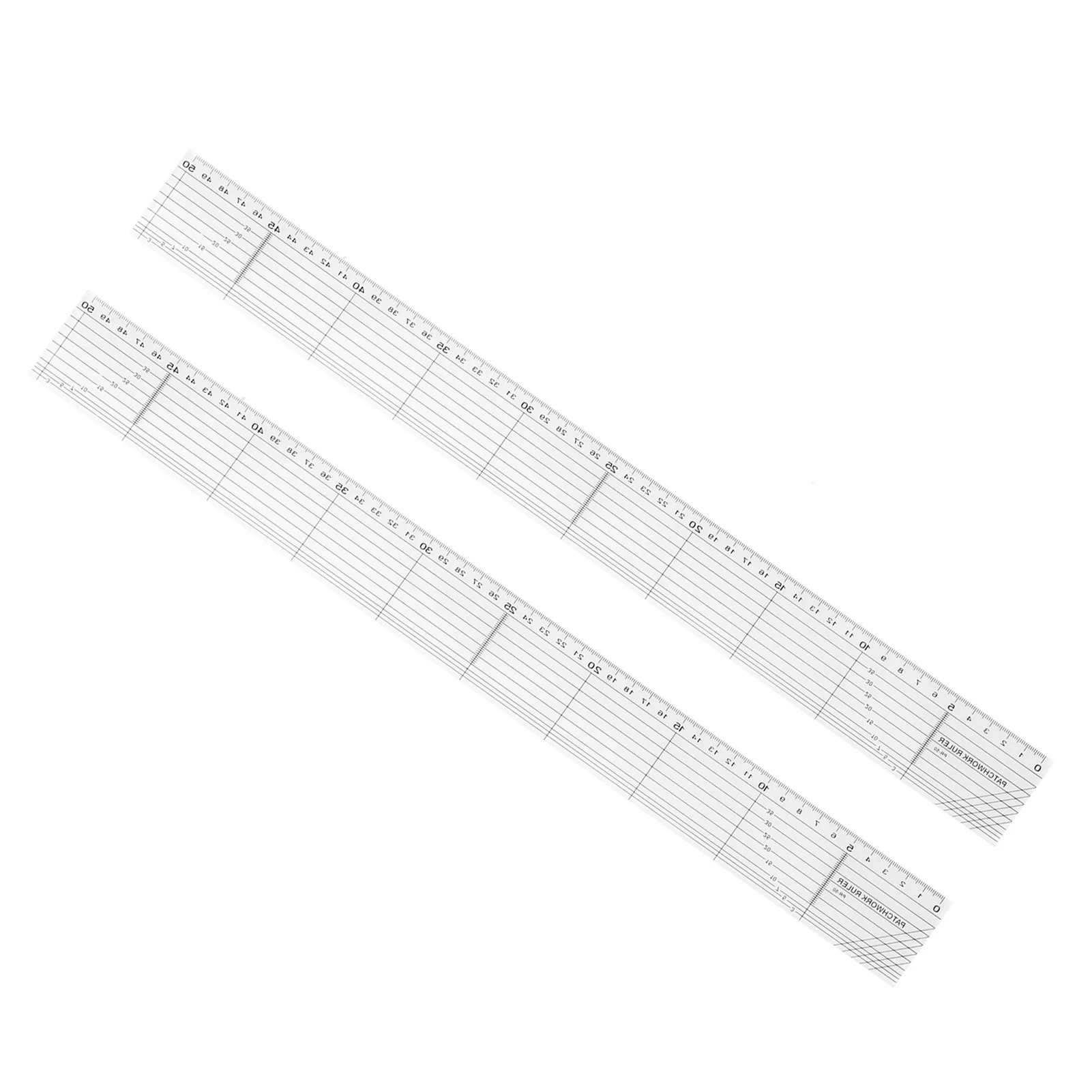 Durable 5x50cm Quilting Ruler Transparent Acrylic Patchwork Ruler Rectangle Sewing Ruler DIY Craft Sewing