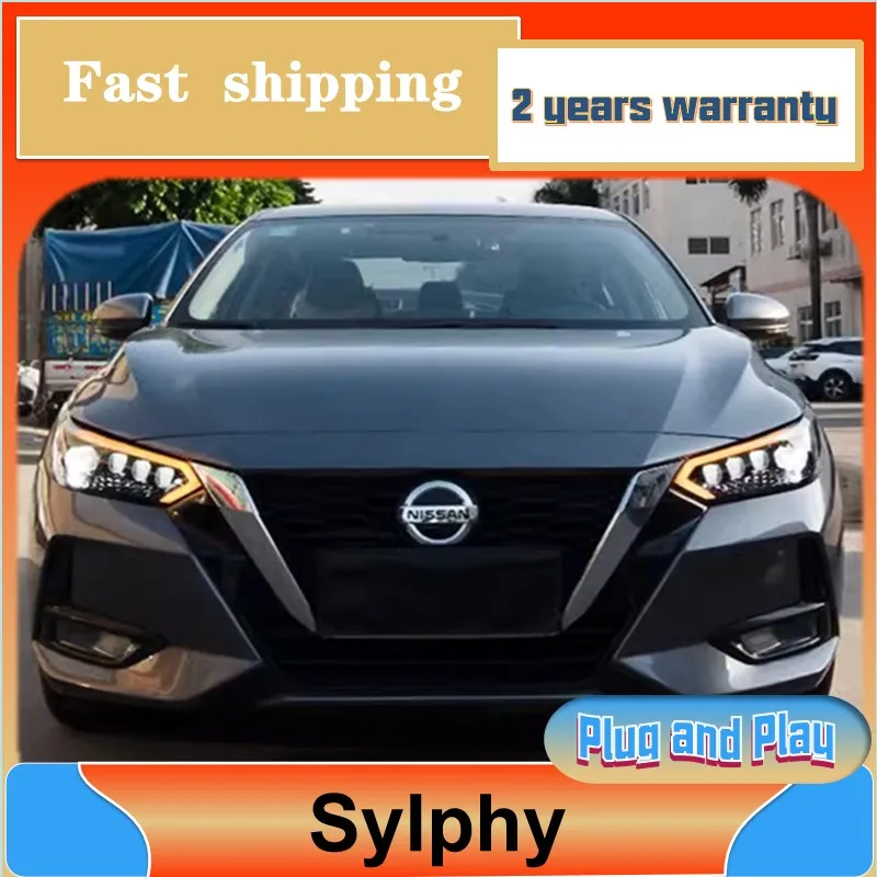 

Car Styling for Nissan Sylphy Headlamps 2020-2022 Sylphy Headlight DRL Turn Signal Low High Beam Projector Lens