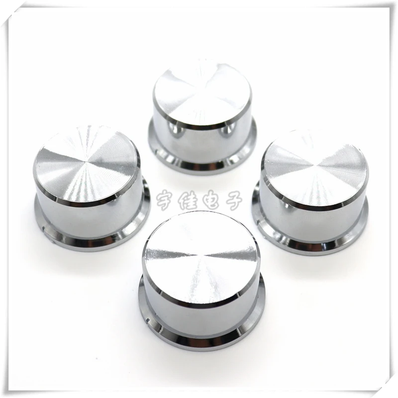 2PCS 34.5×19.5MM Water Plating Audio Knob Cap Potentiometer Knob Cap Power Amplifier Volume Adjustment Knob Cap