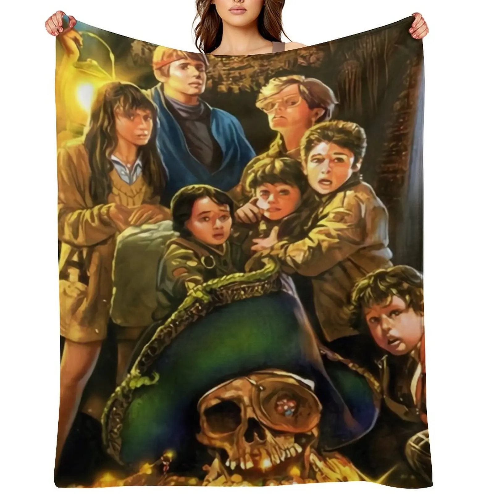 

the goonies Throw Blanket Sofa Quilt Custom Comforter cosplay anime Blankets