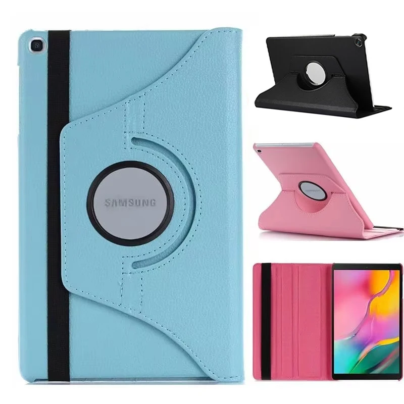 

360 Rotating Tablet Case For Samsung Galaxy Tab S6 Lite T290 T510 T560 T720 A7 Lite T220 A8 X200 A9 Plus A8 X200 Leather Cover