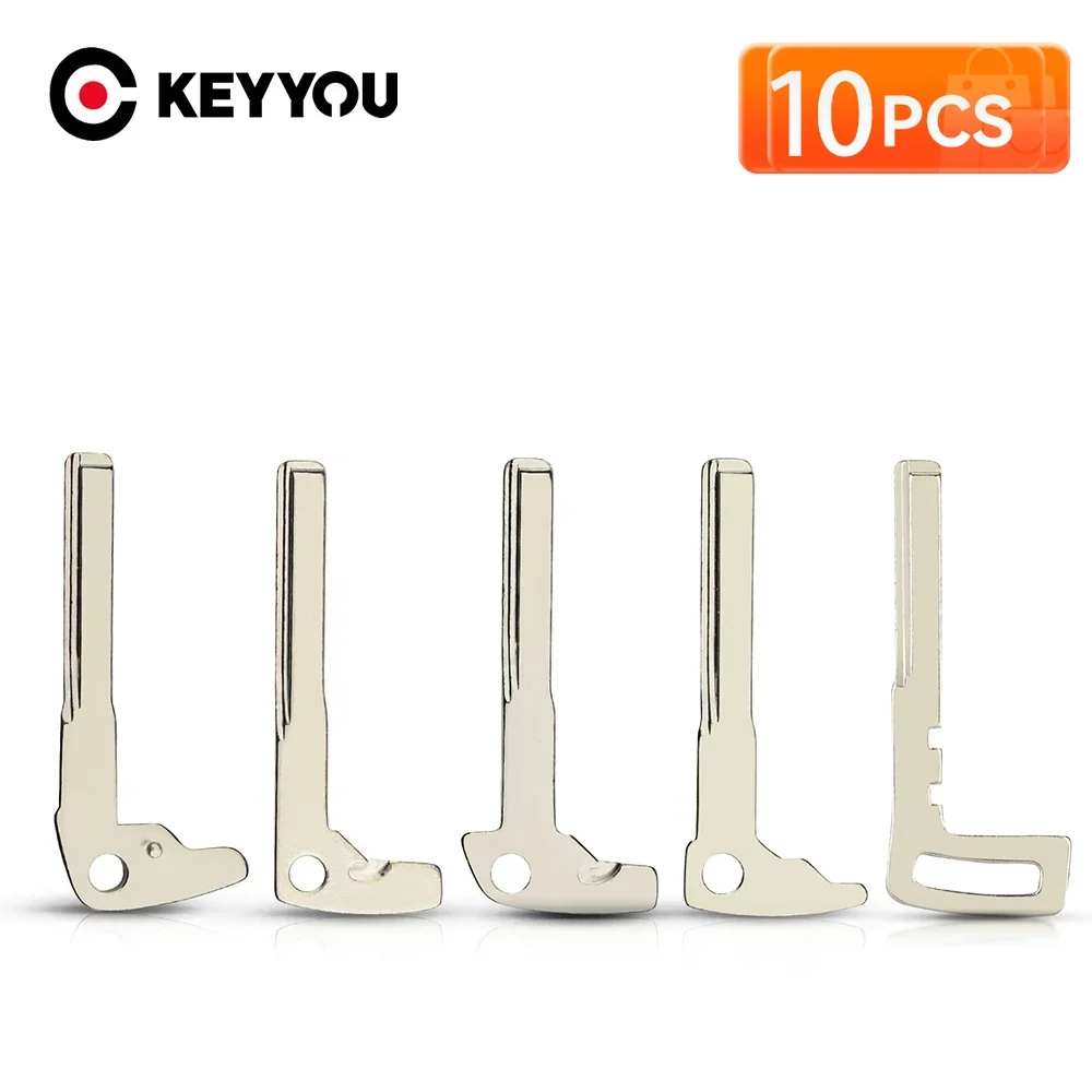 

KEYYOU 10 шт. Заготовки смарт-ключей (незаготовленные лезвия) для Mercedes-Benz B C E ML S CLK CL W164 W166 W204 W207 W212 W216 W221