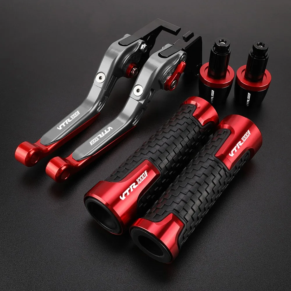 

Motorcycle CNC Accessories For Honda VTR1000F VTR 1000F 1998-2005 Brake Clutch Levers Handle bar Grips ends 2004 2003 2002 2001