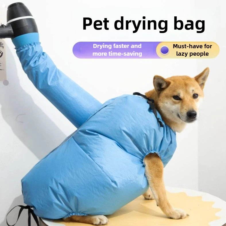 

Large Pet Drying Bag for Dogs Cats Quick Dry Blower Bathing Grooming Box