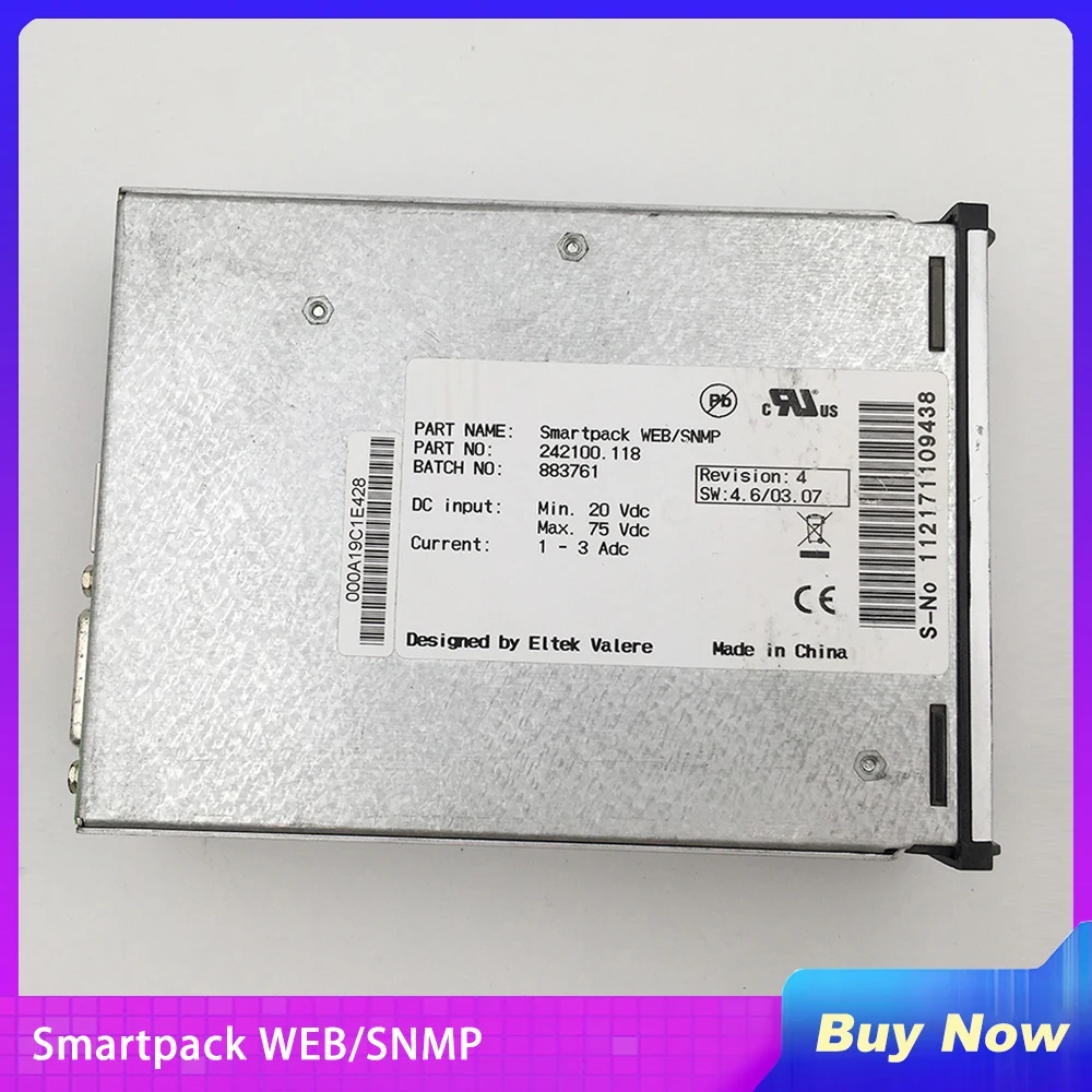 Original For Eltek Power Monitoring Module Smar tpack WEB/SNMP 242100.118