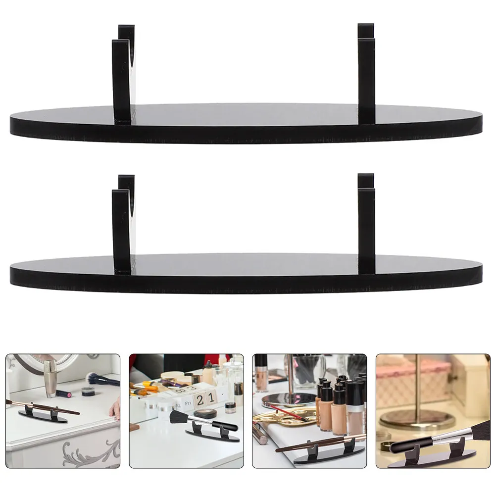 

Набор из 2 акриловых подставок-органайзеров для ручек и кистей для макияжа, настольный органайзер для канцелярских принадлежностей для дома и офиса