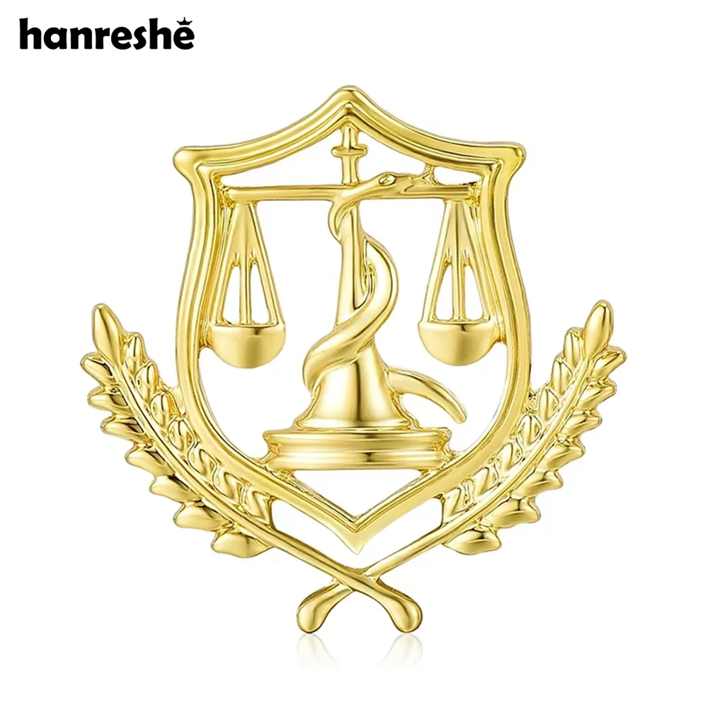 

Hanreshe Fair Libra Brooch Pin Lawyer Backpack Lapel Hat Coat Badge Decoration Accessories Jewelry for Women Men