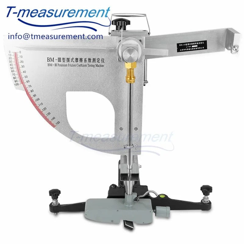 Medidor de coeficiente de fricção de pavimento tlf BM-III/coeficiente de medidor de fricção/teste de coeficiente de fricção de pêndulo de resistência antiderrapante