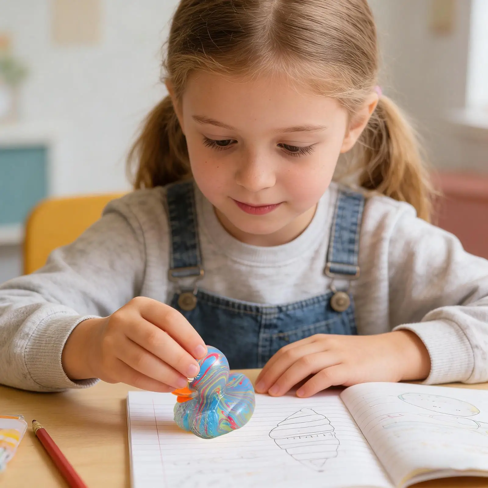 

Сенсорные игрушки-антистресс в форме утки: успокаивающие шарики для дома, школы, класса, общежития, колледжа, путешествий, поездок и отпуска