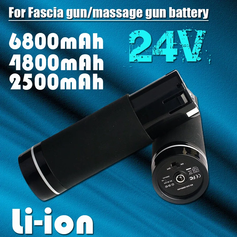 

2500/4800/6800mAh 24V Rechargeable Battery For Replacement Massage Gun Fascia Gun