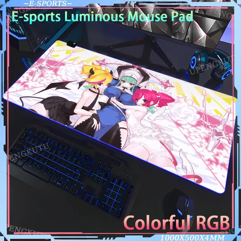 

Rubber non-slip pad RGB gaming Mouse Desktop protection Pad RGB Keyboard accessories M_muse_Dash game mouse gaming mouse pad