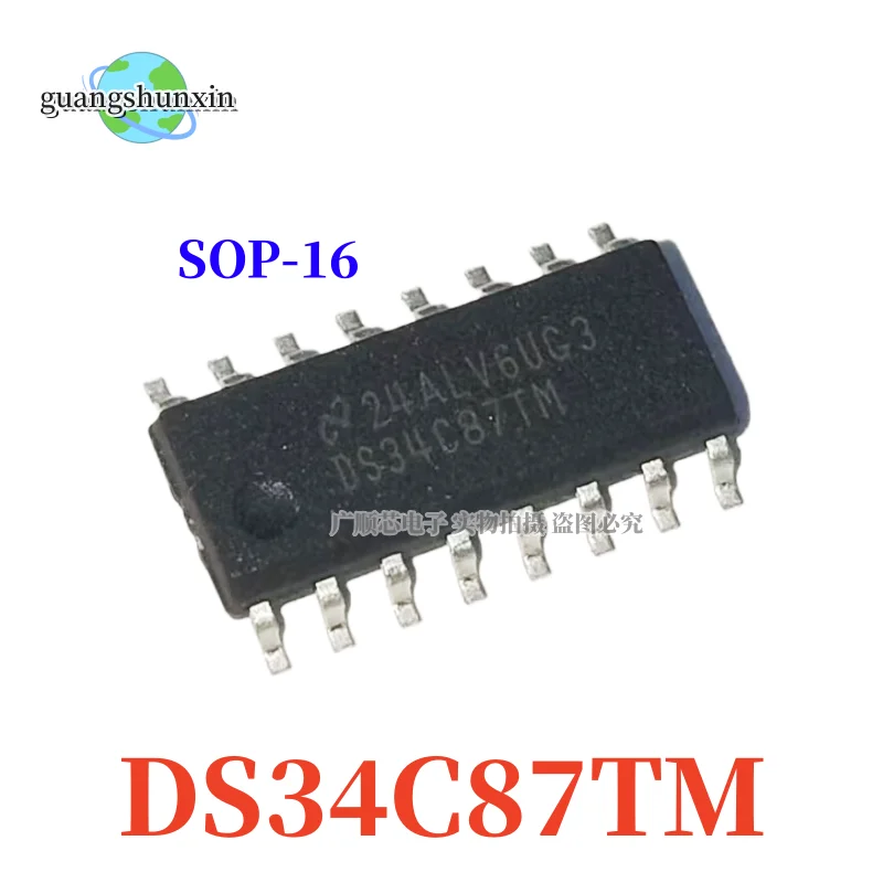 

10 шт. новый оригинальный DS34C87TM DS34C87TMX чип SOP-16 чип драйвера
