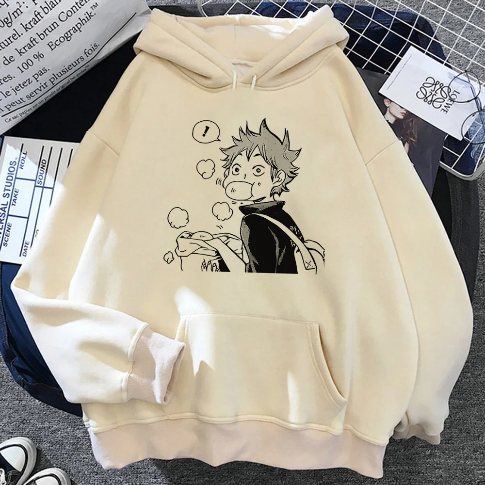 

Volleyball Anime hoodies women 90s gothic Fleece 2023 Hooded Shirt sweater female vintage sweatshirts