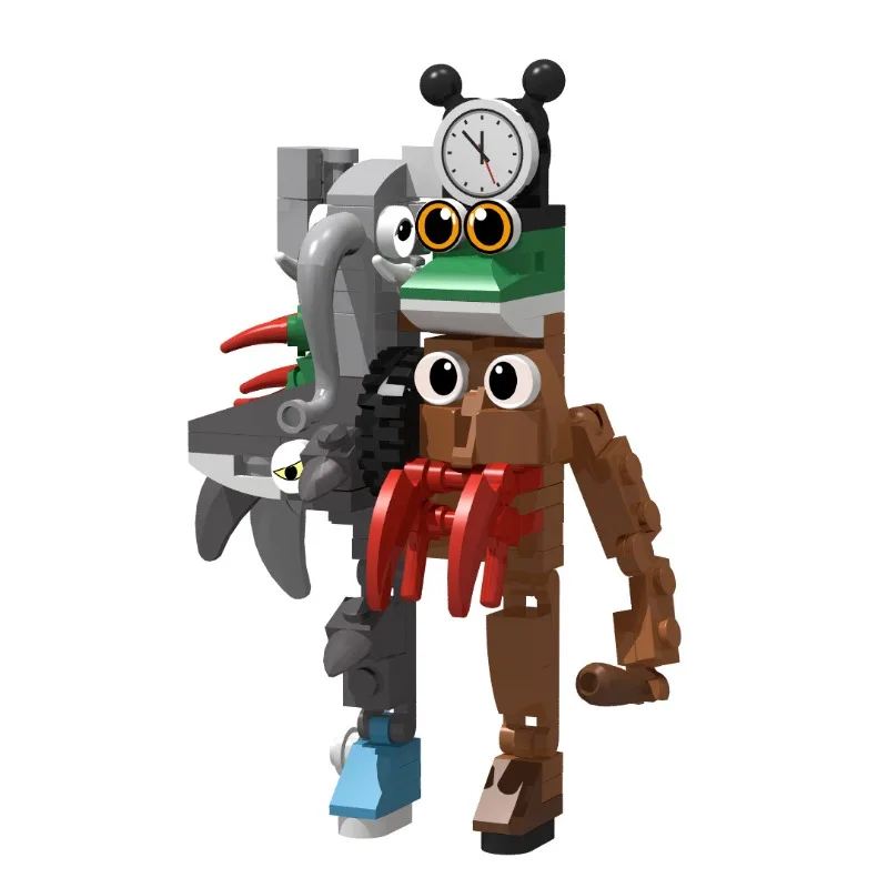 120-teiliges Hybrid-Kreatur-Bausatz – Fantasy-Tier-Fusion-Modell für Jugendliche und Erwachsene, kreatives DIY-Schreibtischdekor, Geschenk mit Handbuch