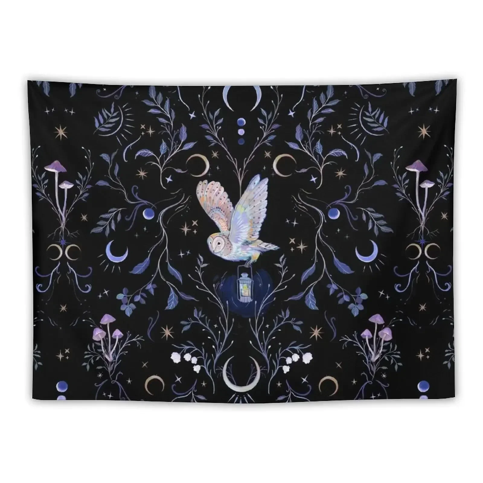 

Owl Moonlight Tapestry Cute Room Things Home Decorations Home Supplies Tapestry