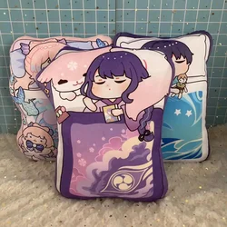 40cm Anime Game Genshin Impact Plush Tartaglia Kaedehara Kazuha Hutao Raiden Shogun Sleep Pillow Sofa Decoration Doll Toys Gifts