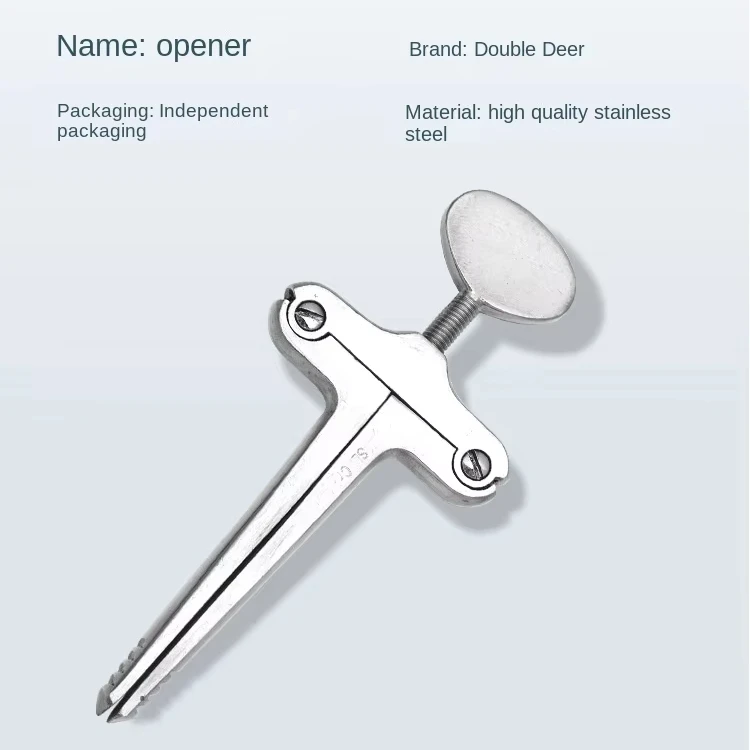 

Оптовая продажа медицинских зубных протезов из нержавеющей стали, Т-образный открывалка для рта, ручная мощность, аксессуар для экстренной терапии для орального оборудования