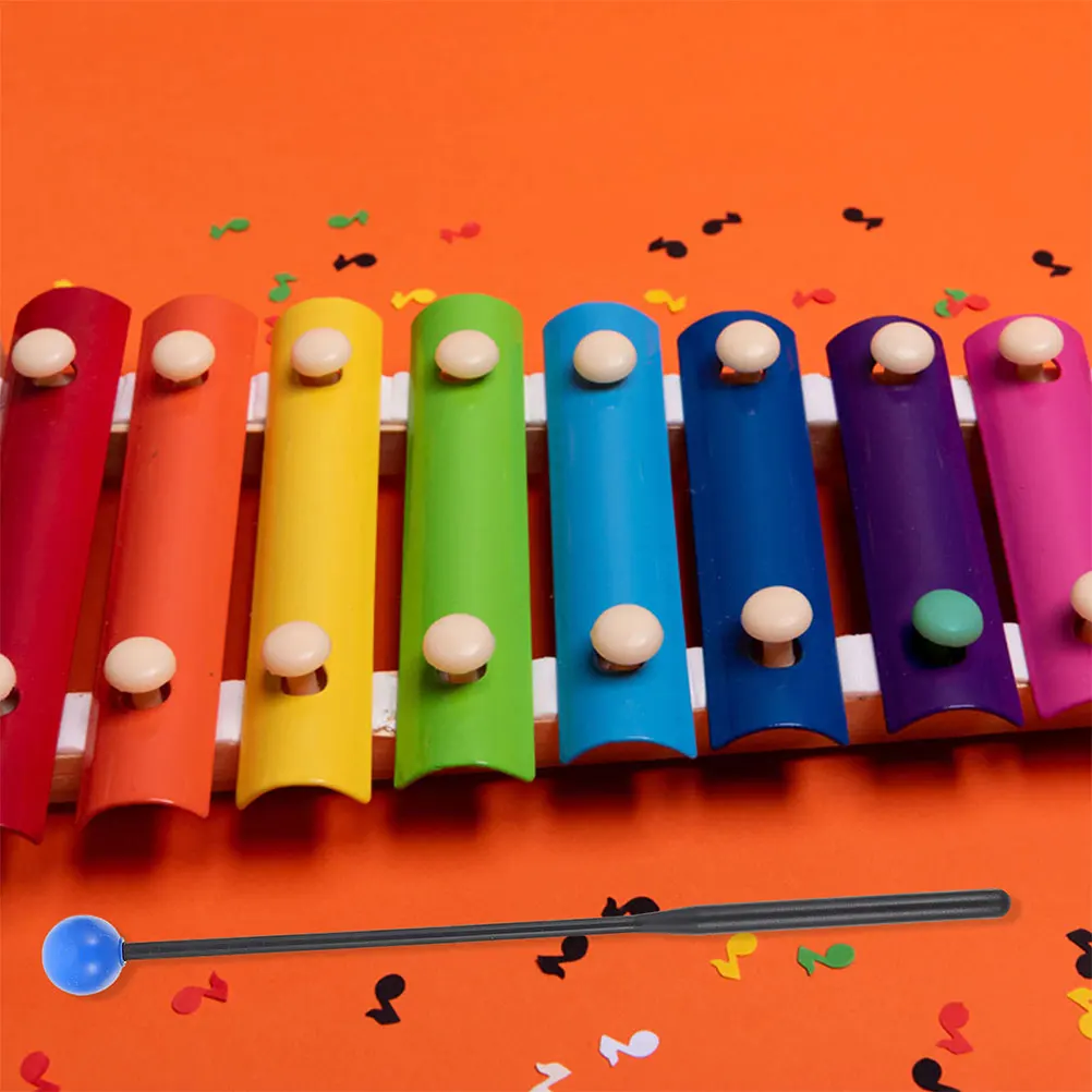 

2 Pairs Rubber Drumsticks for Kids Percussion Instruments Marimba Xylophone Mallets Sticks ABS Handle Music Accessories