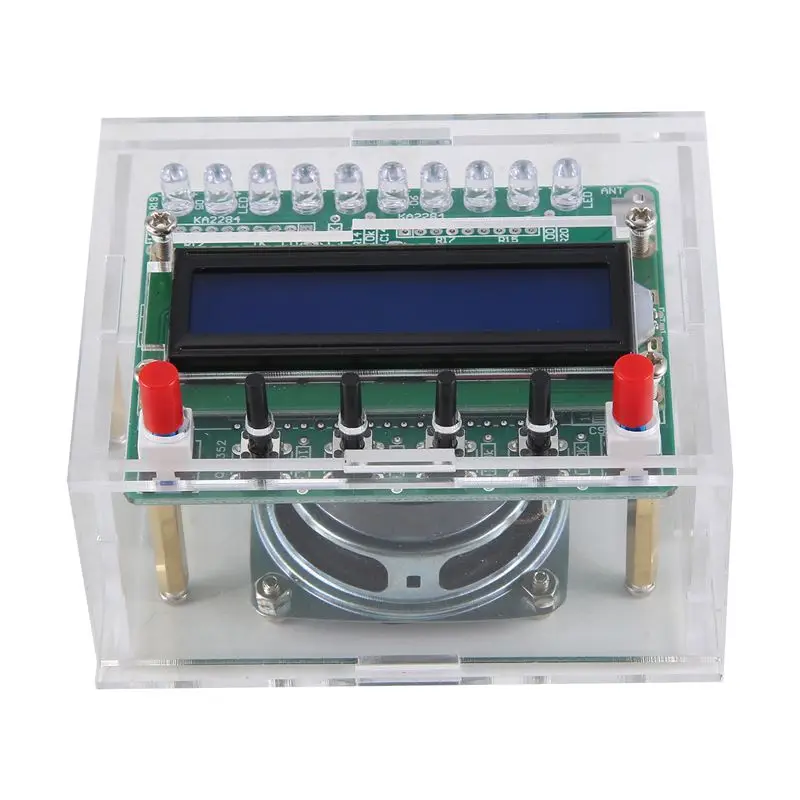 

B68C DIY DC 5 В комплект цифрового радио, детали TDA5807 51 однокристальный FM цифровой звуковой аппарат STC89C52 чип 87 МГц-108 МГц