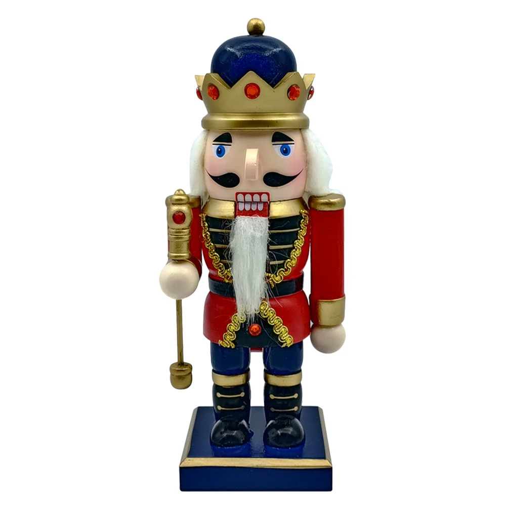 

Xmas Nutcrackers Wooden Nutcracker Puppet Figure Creative Lovely Gift for Bedroom Living Room Wood Christmas Nutcrackers